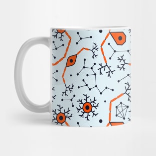 Retro Neuron Pattern Mug